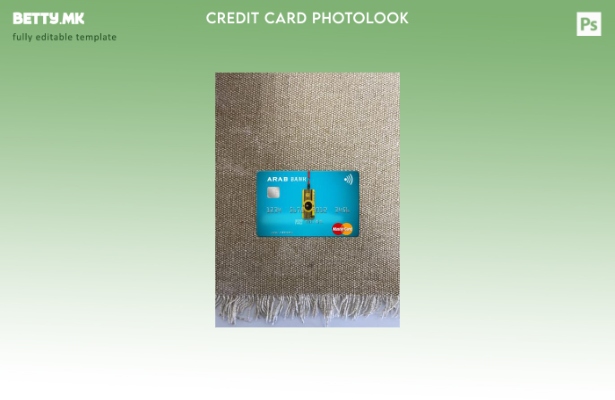 модерен стил Algeria Arab Bank Algeria Mastercard photolook преден шаблон